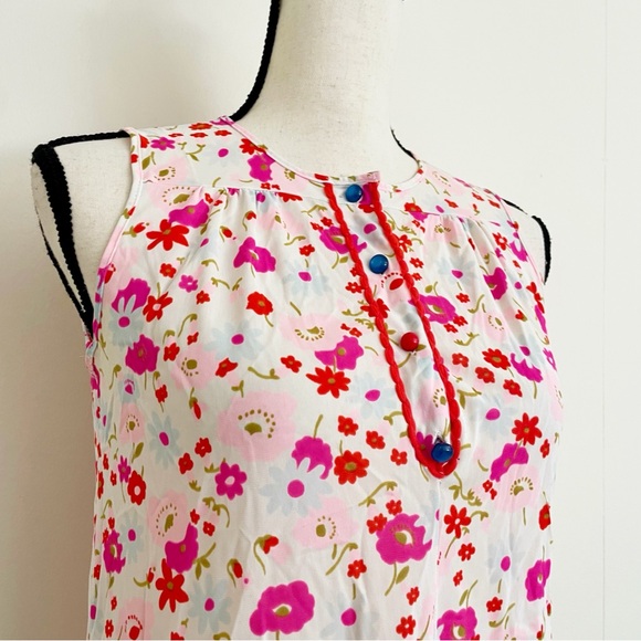 Vintage 60s Floral Mini Nightgown - Picture 3 of 4